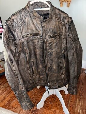 Harley Davidson buffalo hide Jacket - XXL Classic Biker Style